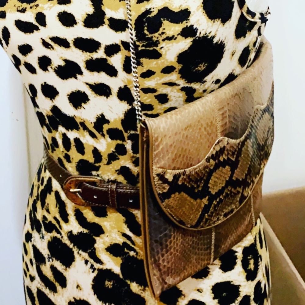 Vintage snake clutch